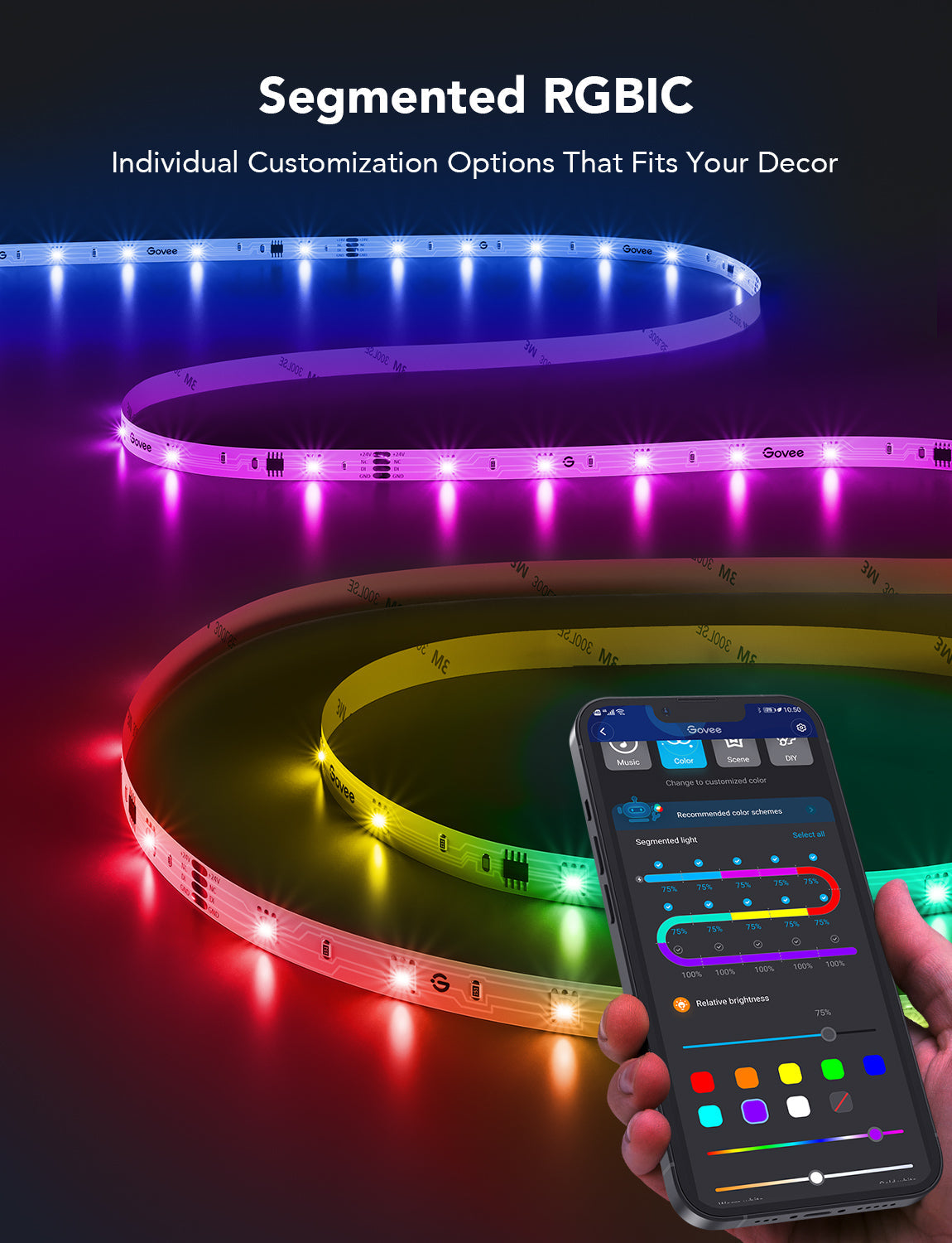 Govee RGBIC LED Strip with APP Control